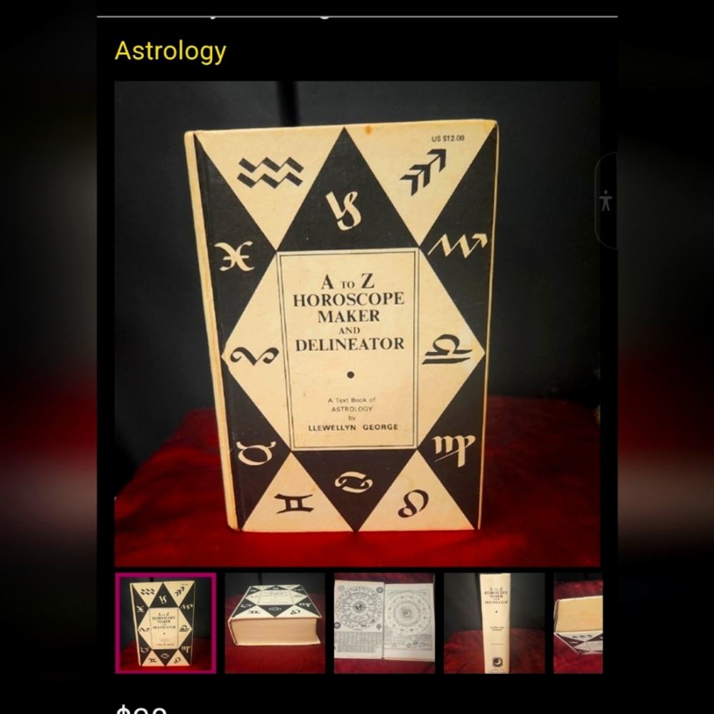 VINTAGE A To Z Horoscope Maker And Delineator Book by Llewellyn George
